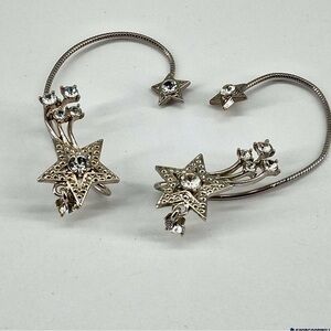 Silver Star Ear Cuffs by Avon Vintage